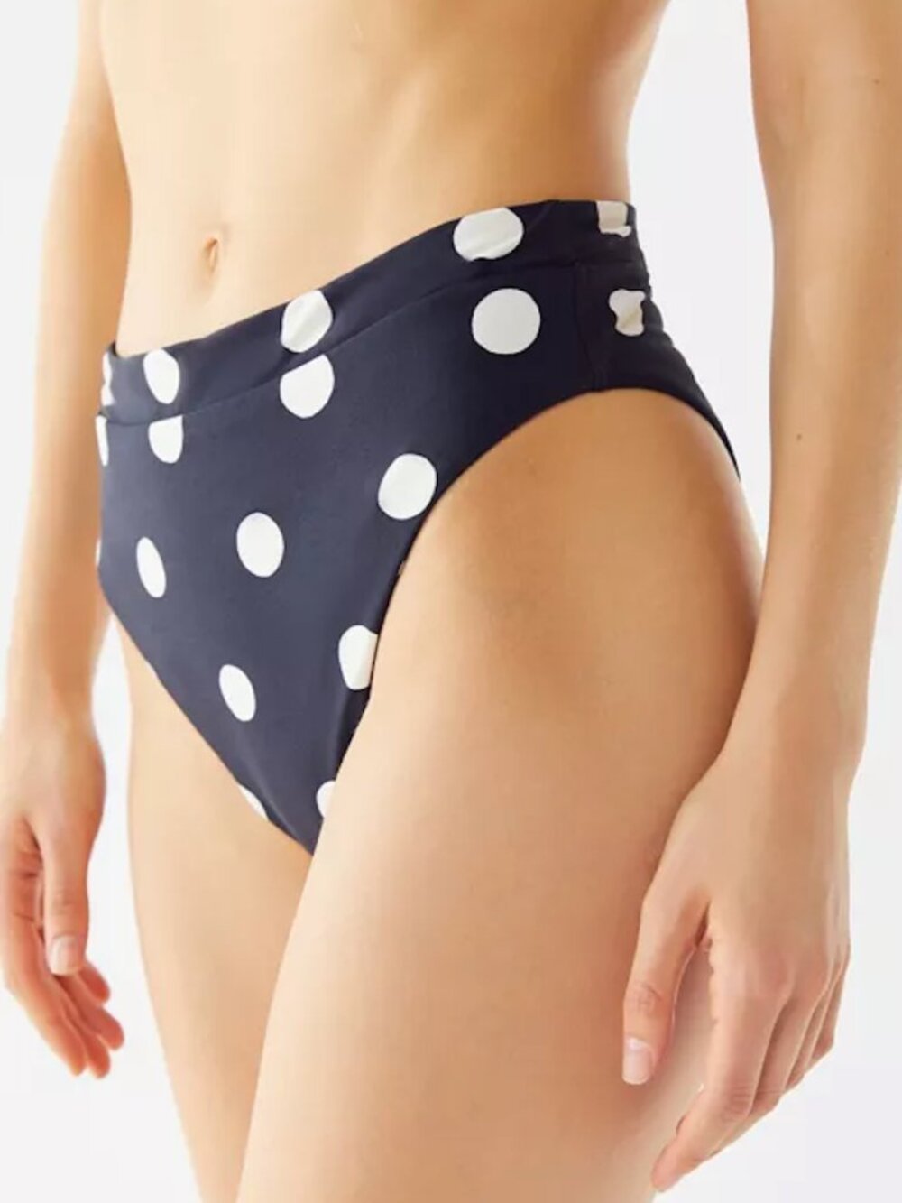 Billabong True That Polka Dot High-Waisted Bikini Bottom M